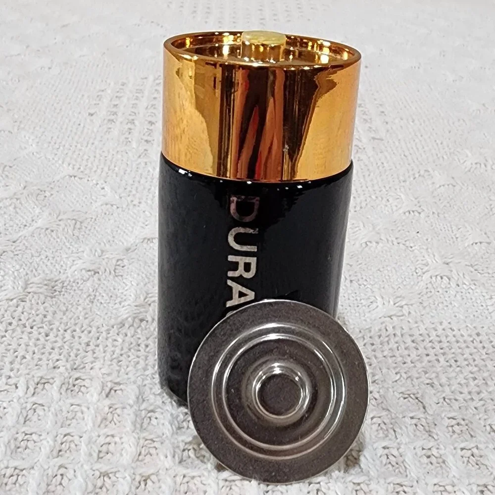 Vintage Avon SUPER CHARGE DURACELL BATTERY Empty Collectible Bottle Decor